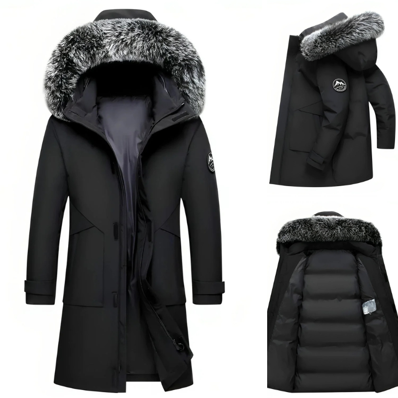 Warme Kapuzenjacke für Herren mit modernem Design und bequemer Passform