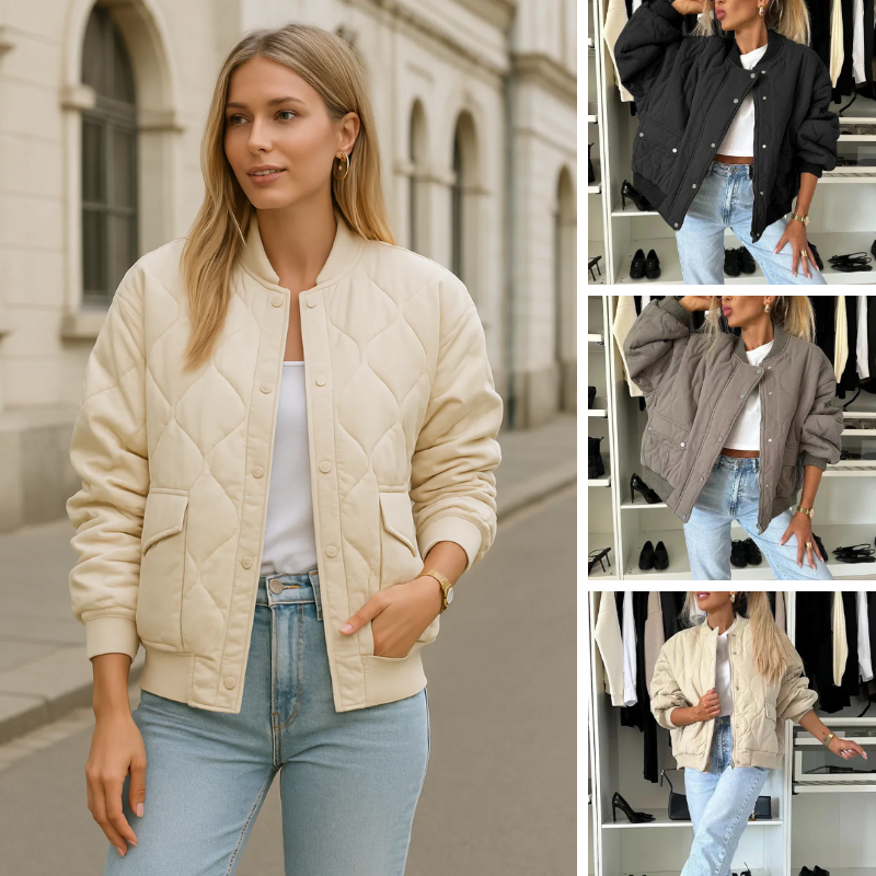 Warme und trendige Jacke für Damen für kühle Tage