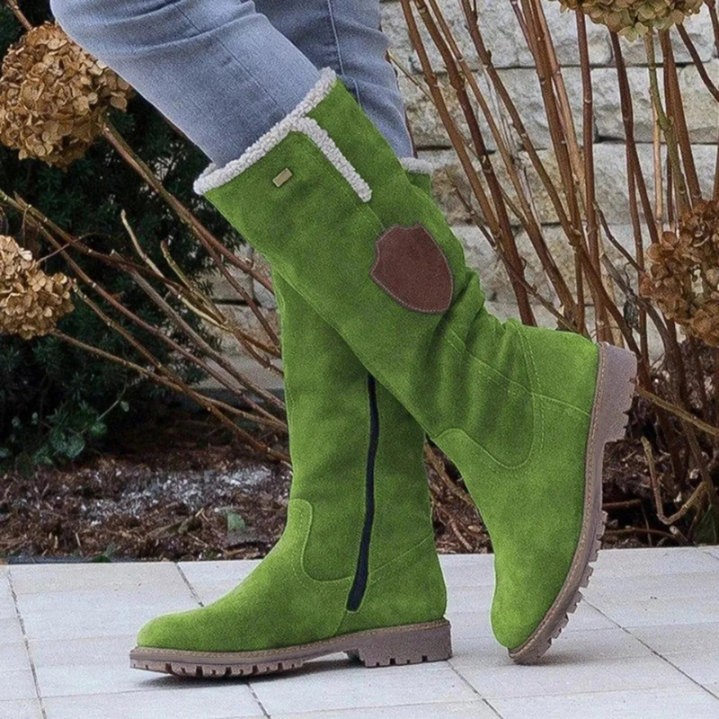 Warme hohe Winterstiefel für Damen mit rutschfester Sohle