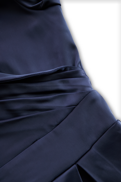 Elegantes Langarmkleid mit Schalkragen für Damen | Seraphine