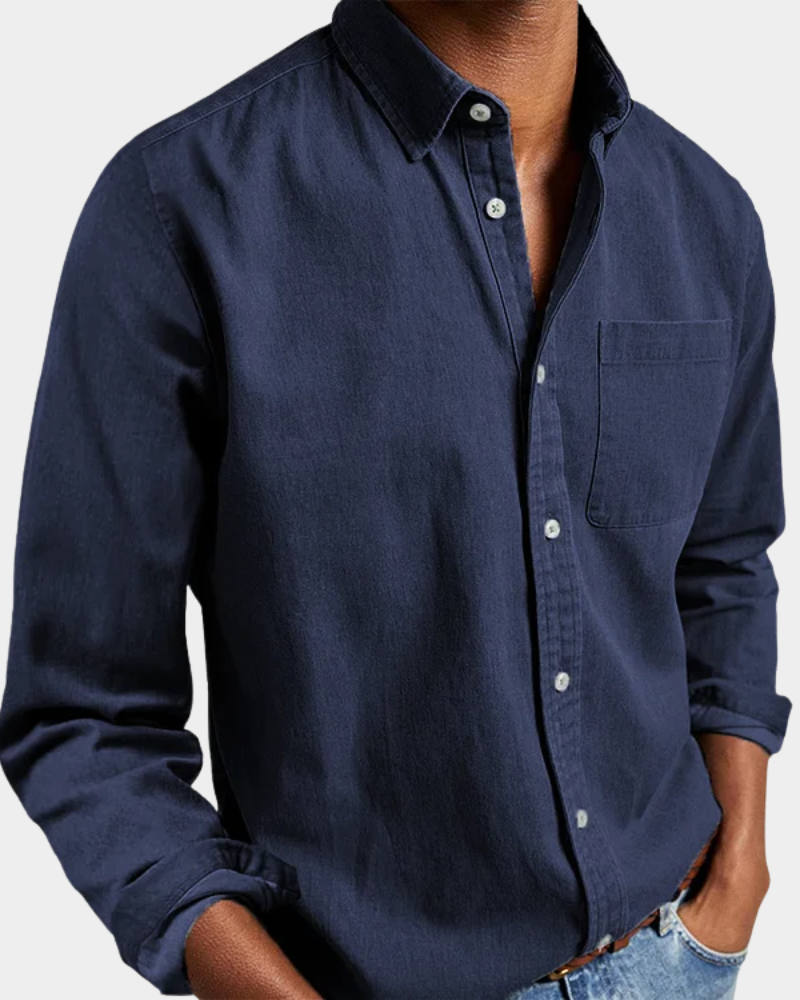 Langarm-Poloshirt mit klassischer Silhouette für Herren | Milan