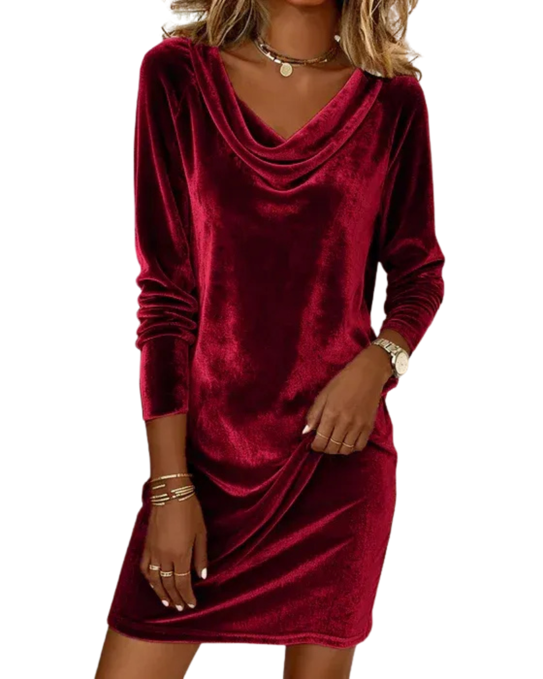 Locker geschnittenes Damenkleid mit elegantem Fall | Elina