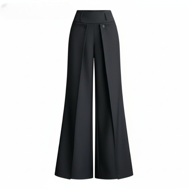 Weite Hose mit Drapierten Falten für Damen | Narela