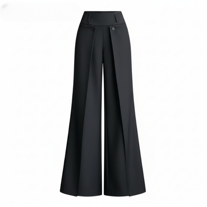 Weite Hose mit Drapierten Falten für Damen | Narela