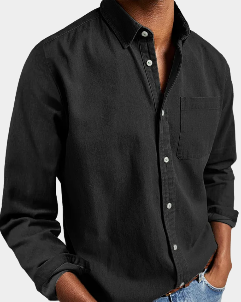 Langarm-Poloshirt mit klassischer Silhouette für Herren | Milan