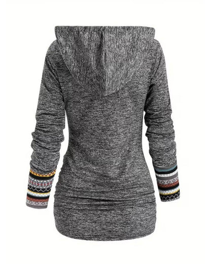 Retro-Kapuzen-Longsleeve für Damen | Alma