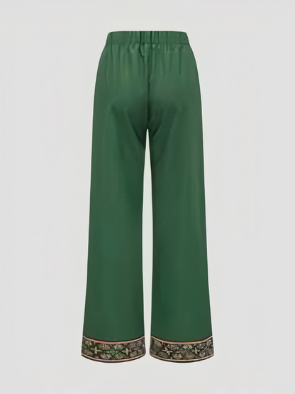 Damen ärmelloses langes Oberteil mit passender Hose in stilvollem minimalistischen Design