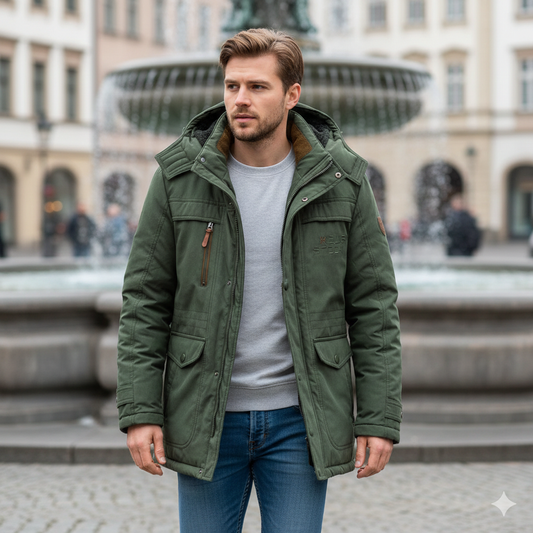 Eleganter Mantel mit klassischem Design für Herren | Norvane