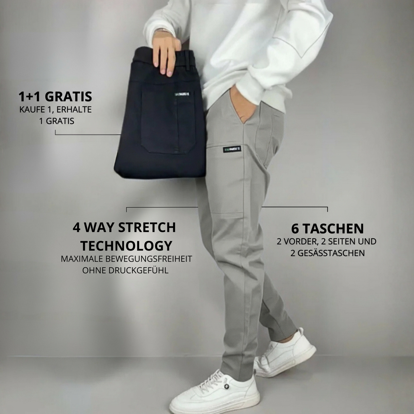 Stretch-Cargohose für Herren | Albert