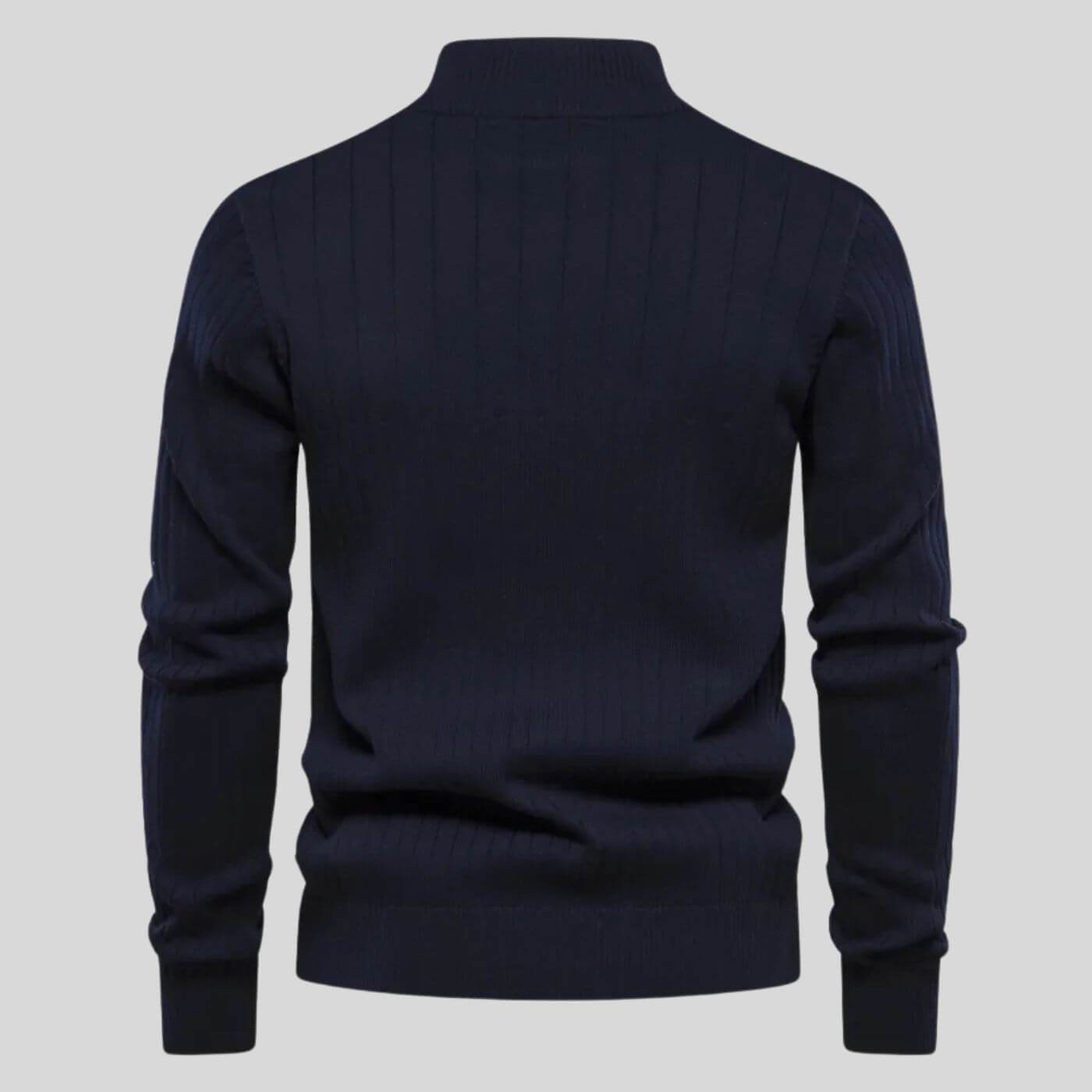 Eleganter Komfort-Pullover für Herren mit Reißverschluss | Leonhard