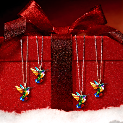 Elegantes Kolibri-Schmuckset mit Ohrringen und Halskette für Damen | Alina
