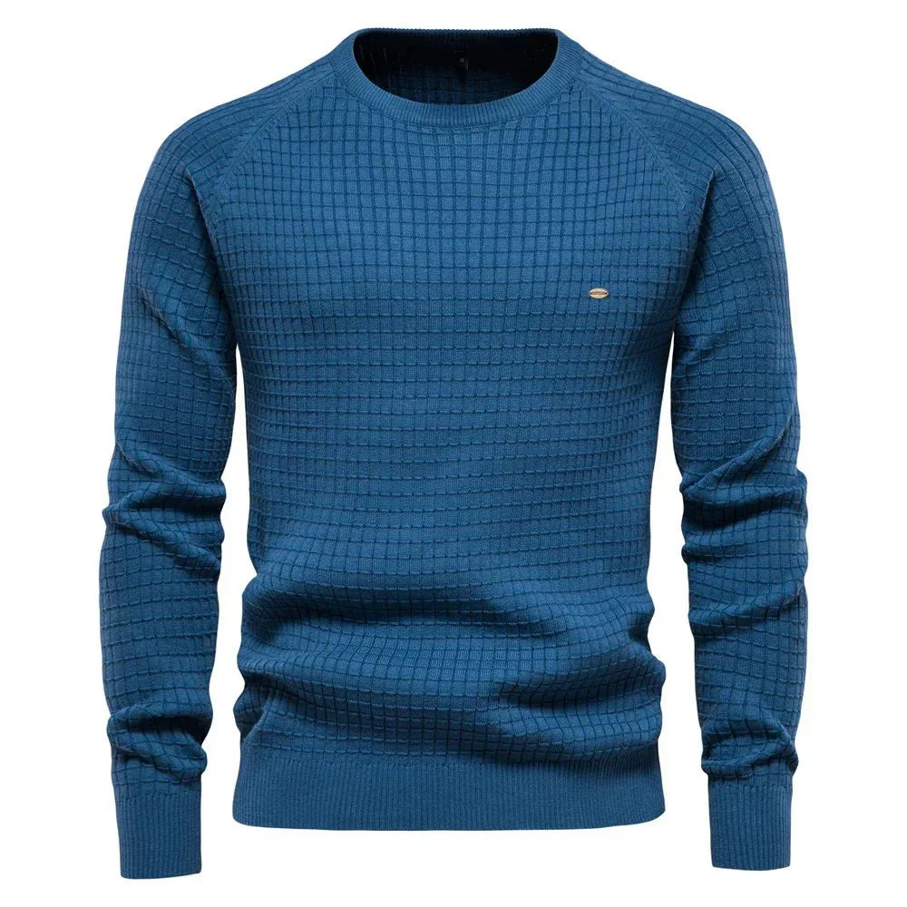 Eleganter Herrenpullover mit Karomuster | Adrian