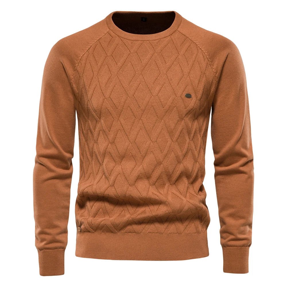 Eleganter Pullover mit Rautenmuster für Herren | Albrecht