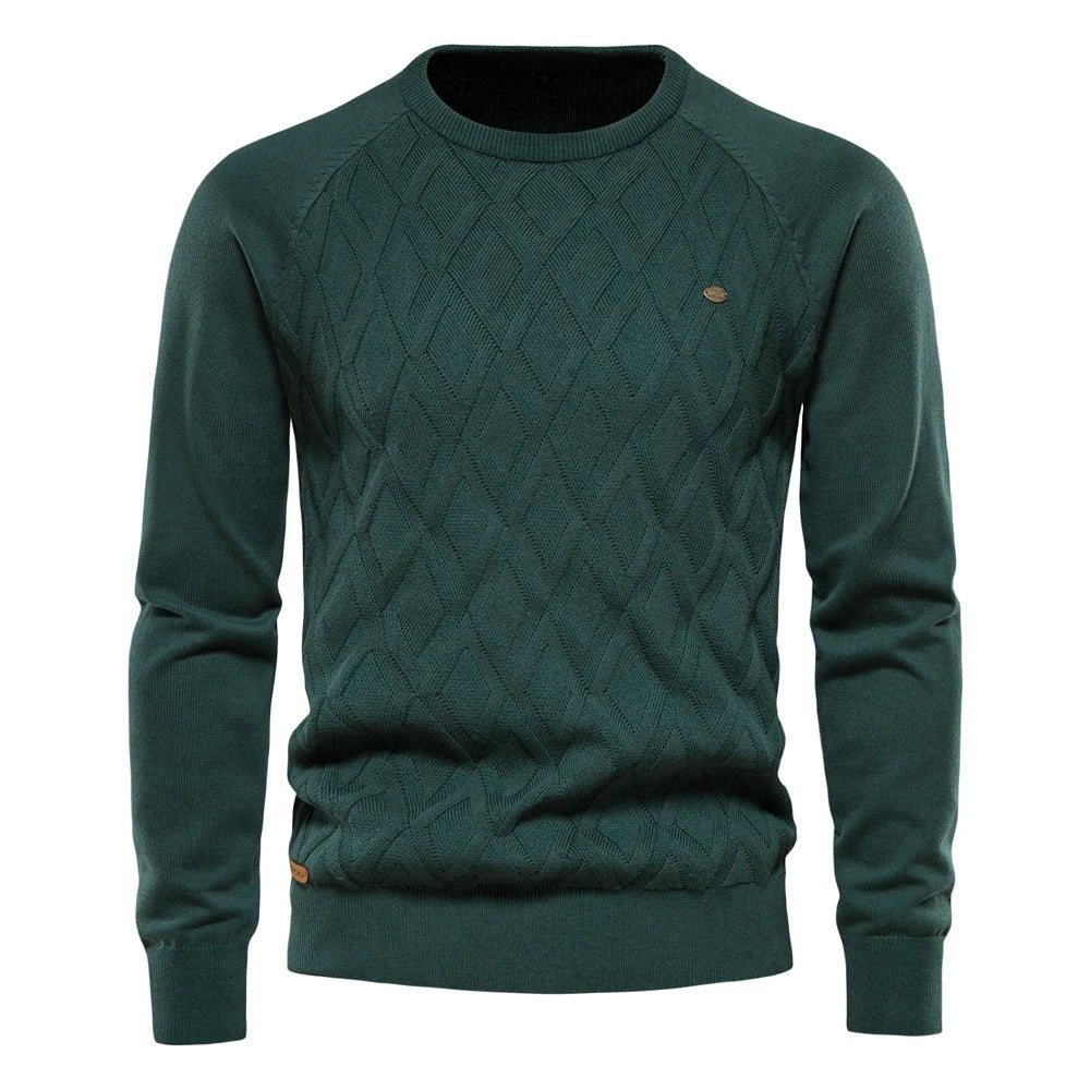 Eleganter Pullover mit Rautenmuster für Herren | Albrecht
