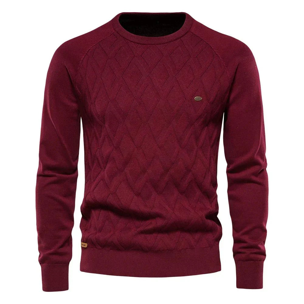 Eleganter Pullover mit Rautenmuster für Herren | Albrecht