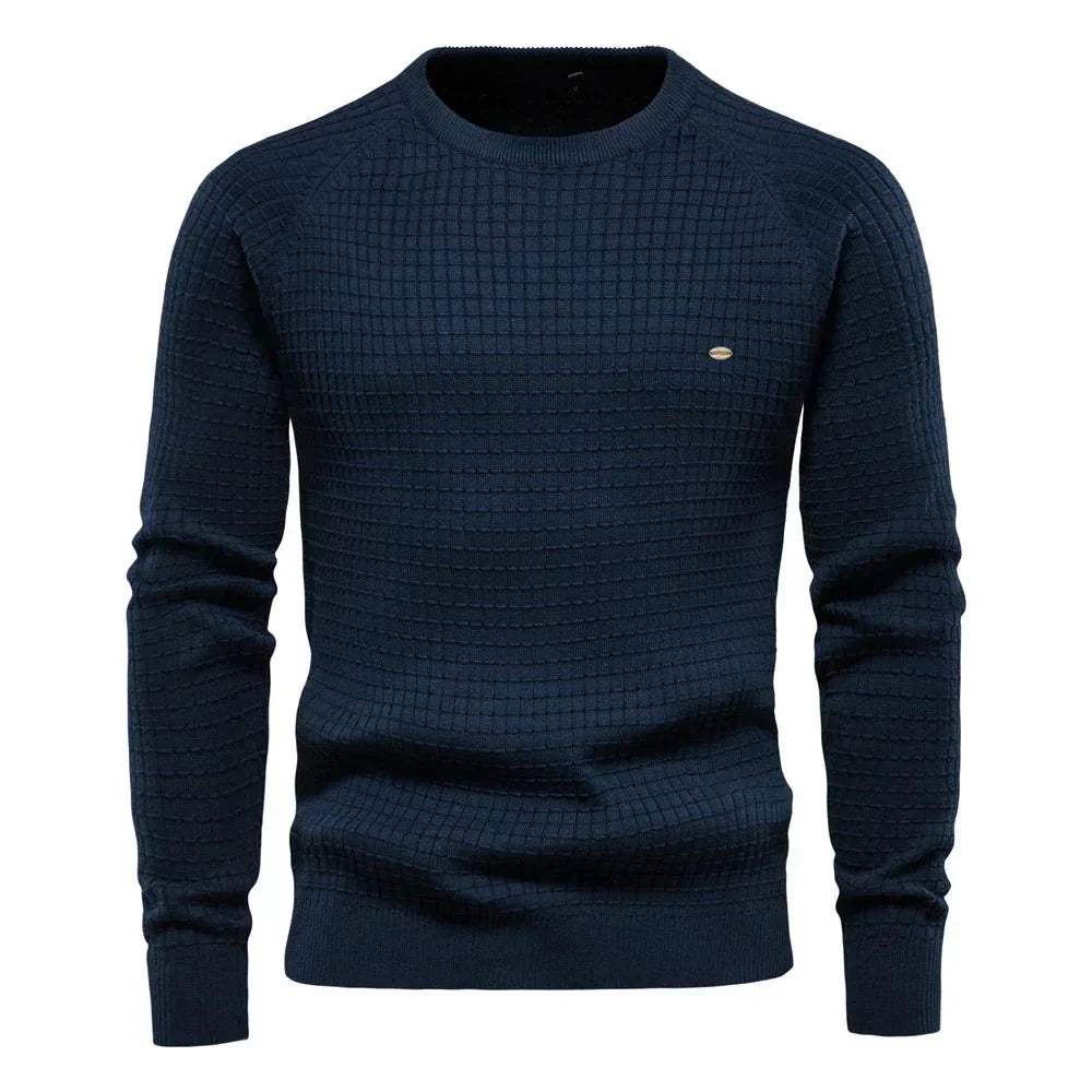 Eleganter Herrenpullover mit Karomuster | Adrian