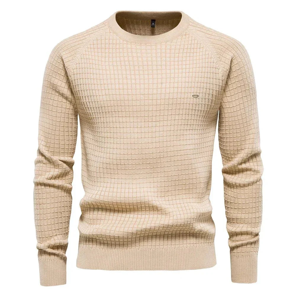 Eleganter Herrenpullover mit Karomuster | Adrian