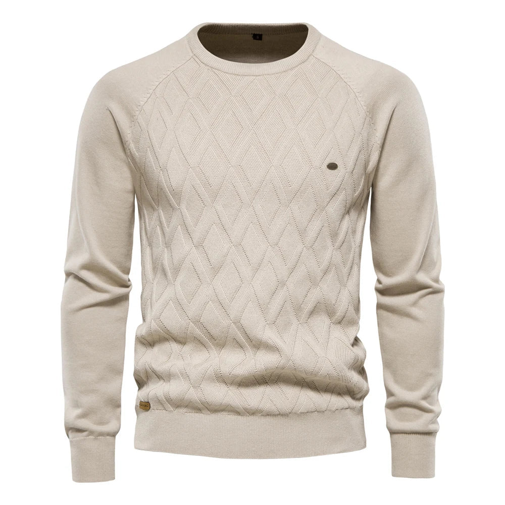 Eleganter Pullover mit Rautenmuster für Herren | Albrecht
