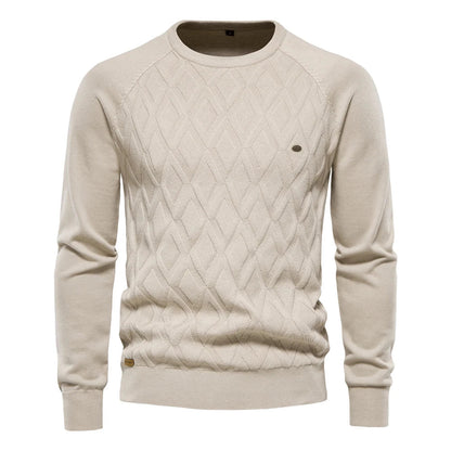 Eleganter Pullover mit Rautenmuster für Herren | Albrecht