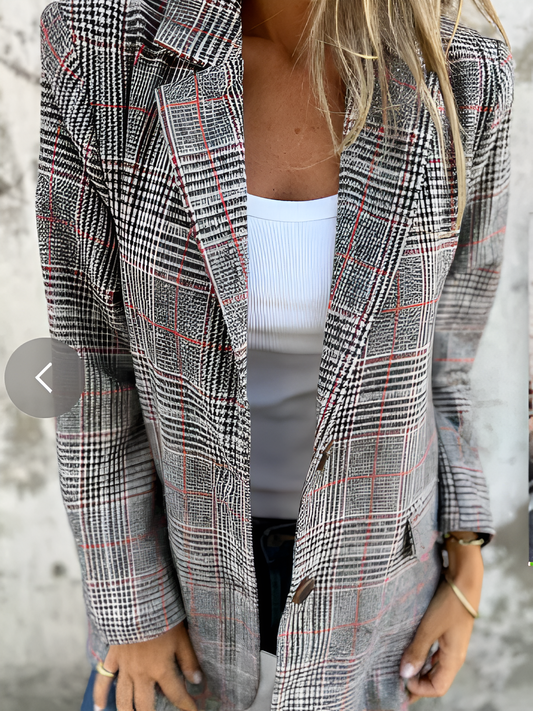 Damen modischer oversized Blazermantel | Herbst