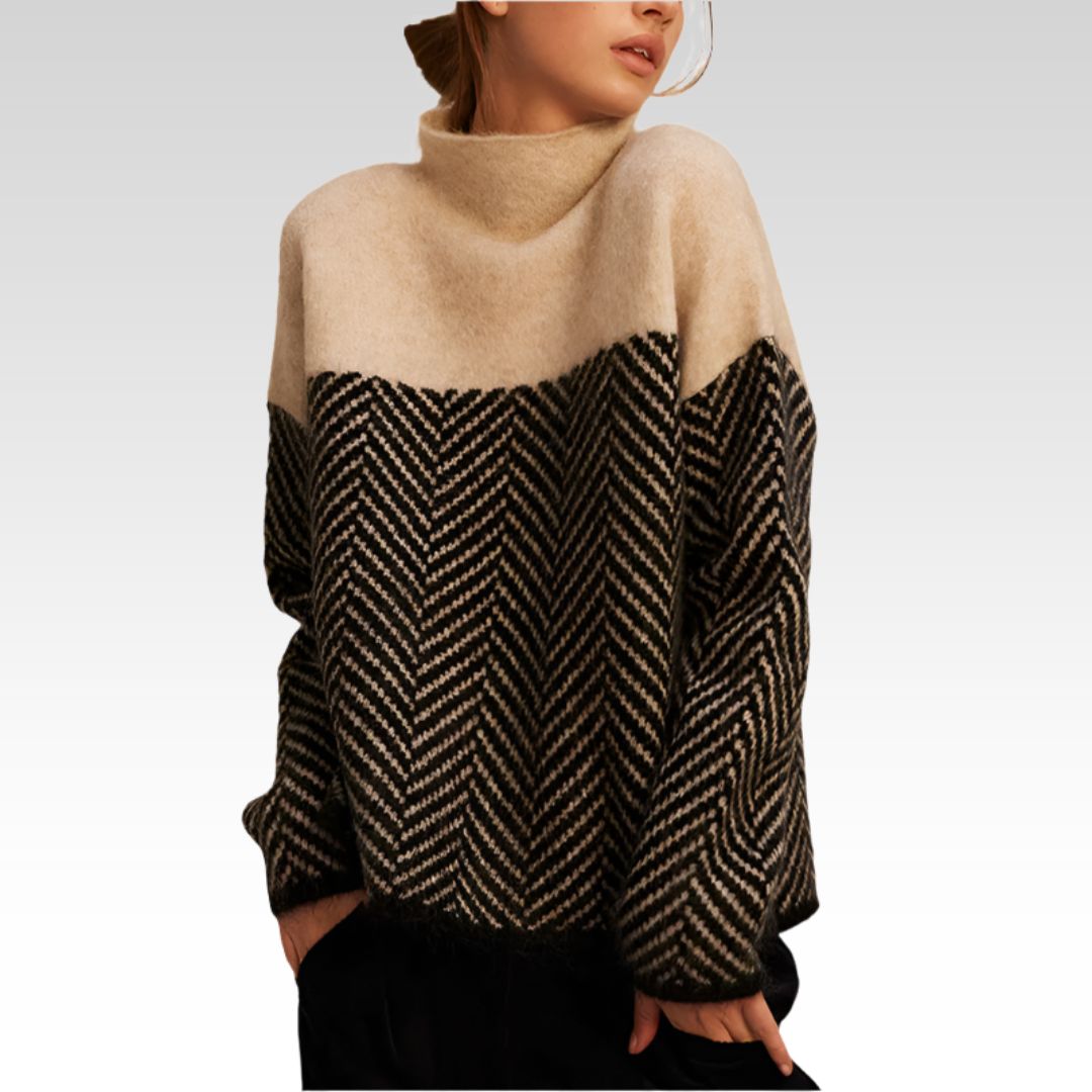 Eleganter Rollkragenpullover mit Struktur | Adelina