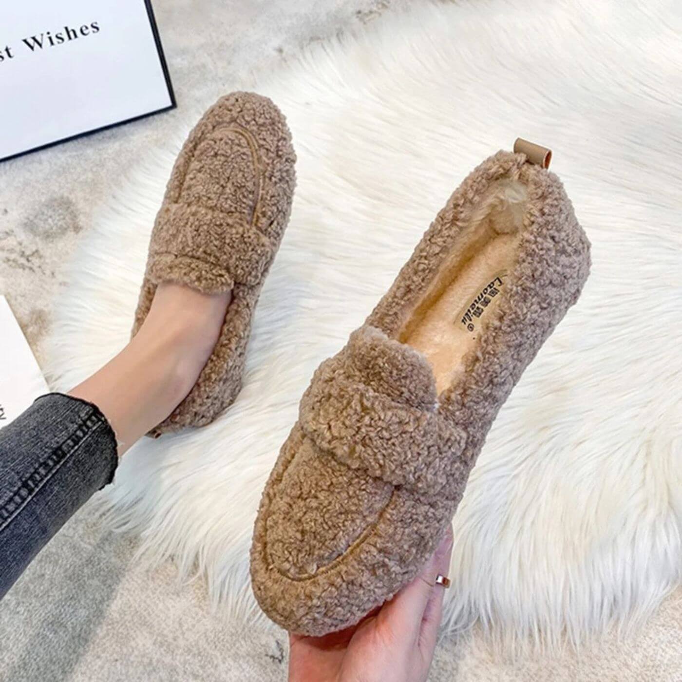 Gemütliche Warme Damen-Mokassins im Loafer-Stil | Urselle