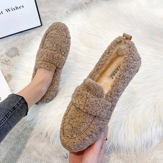 Gemütliche Warme Damen-Mokassins im Loafer-Stil | Urselle