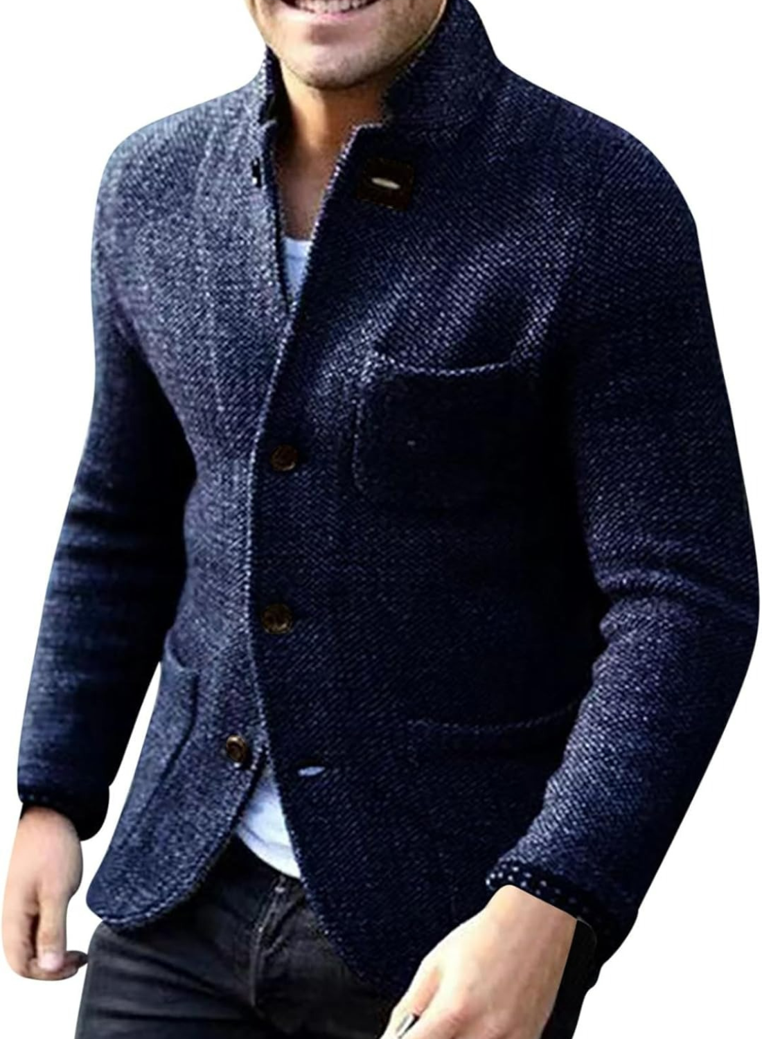 Anspruchsvolle Strickjacke für Herren in elegantem Design