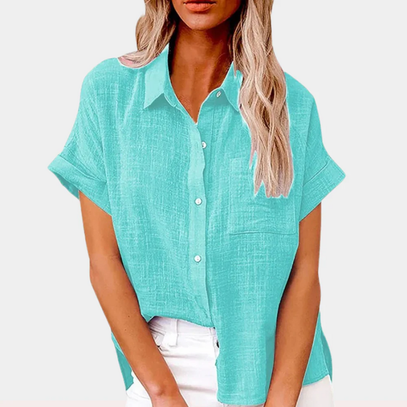 Atmungsaktive Damenbluse mit lockerem Schnitt und vielseitigem Design