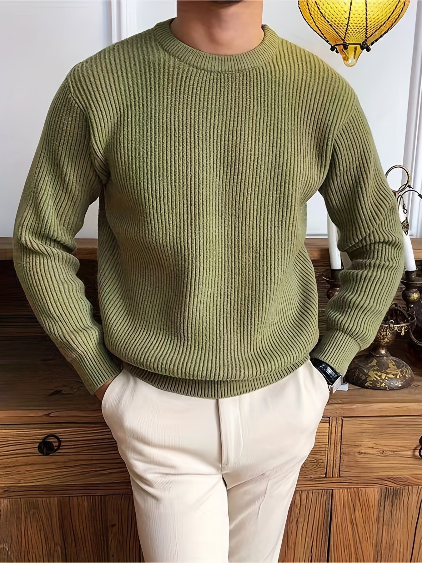 Warmer Strickpullover mit Struktur