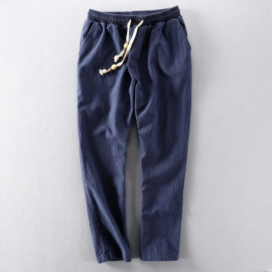 Bequeme Hose im japanischen Stil für Herren mit weitem Schnitt und lässigem Design