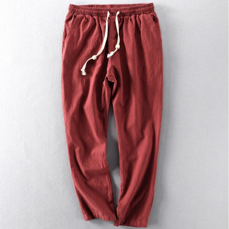 Bequeme Hose im japanischen Stil für Herren mit weitem Schnitt und lässigem Design
