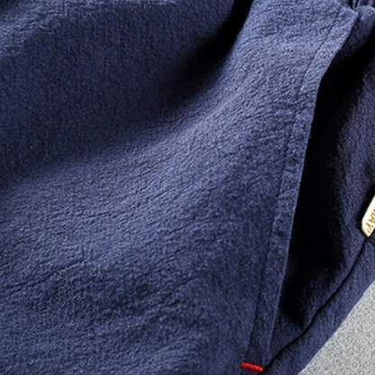 Bequeme Hose im japanischen Stil für Herren mit weitem Schnitt und lässigem Design