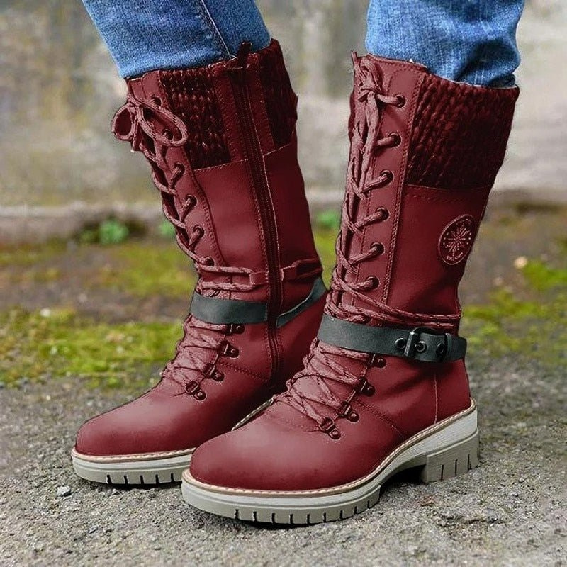 Bequeme Schnürstiefel für Damen in modernem Design, ideal für Alltag und Freizeit