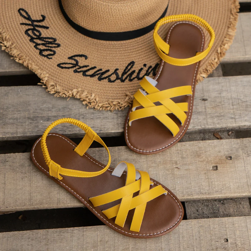 Bequeme Sommersandalen für Damen in modernem Design, perfekt für warme Tage und verschiedene Outfits.