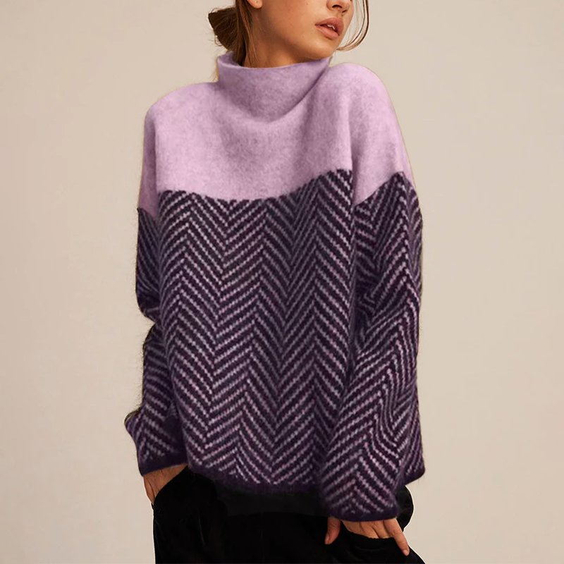 Eleganter Rollkragenpullover mit Struktur | Adelina