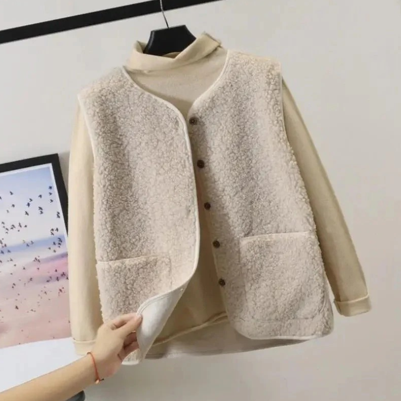 Damen ärmellose Westenjacke in modernem Design für Alltag und Freizeit