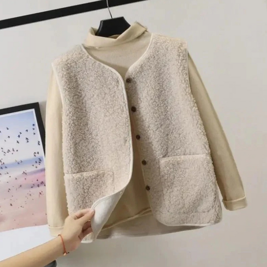 Damen ärmellose Westenjacke in modernem Design für Alltag und Freizeit