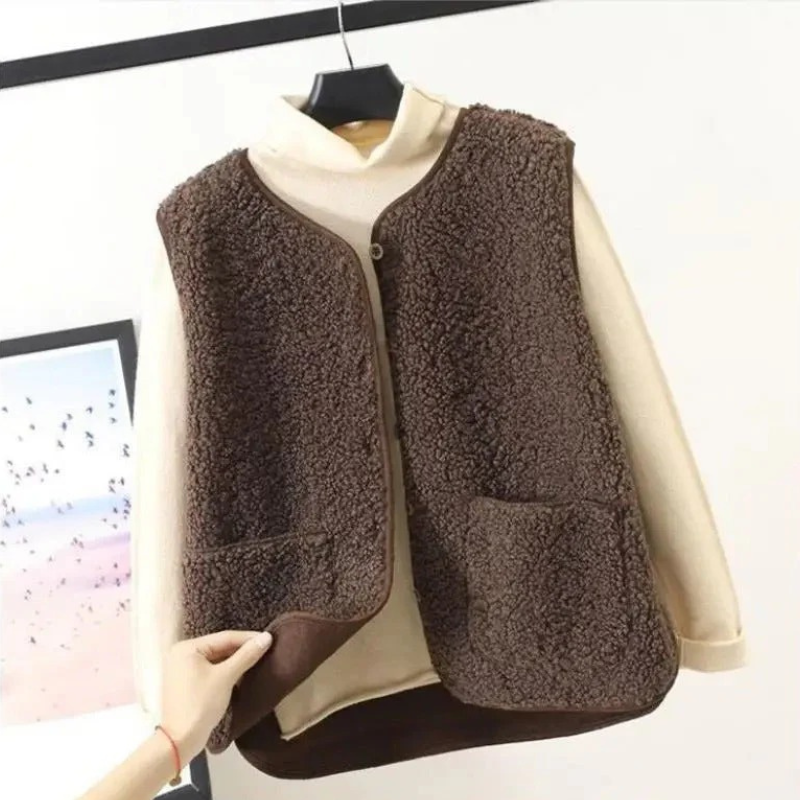 Damen ärmellose Westenjacke in modernem Design für Alltag und Freizeit