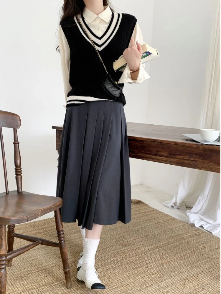 Damen ärmelloser Pullover im Old-Money-Stil in elegantem Design