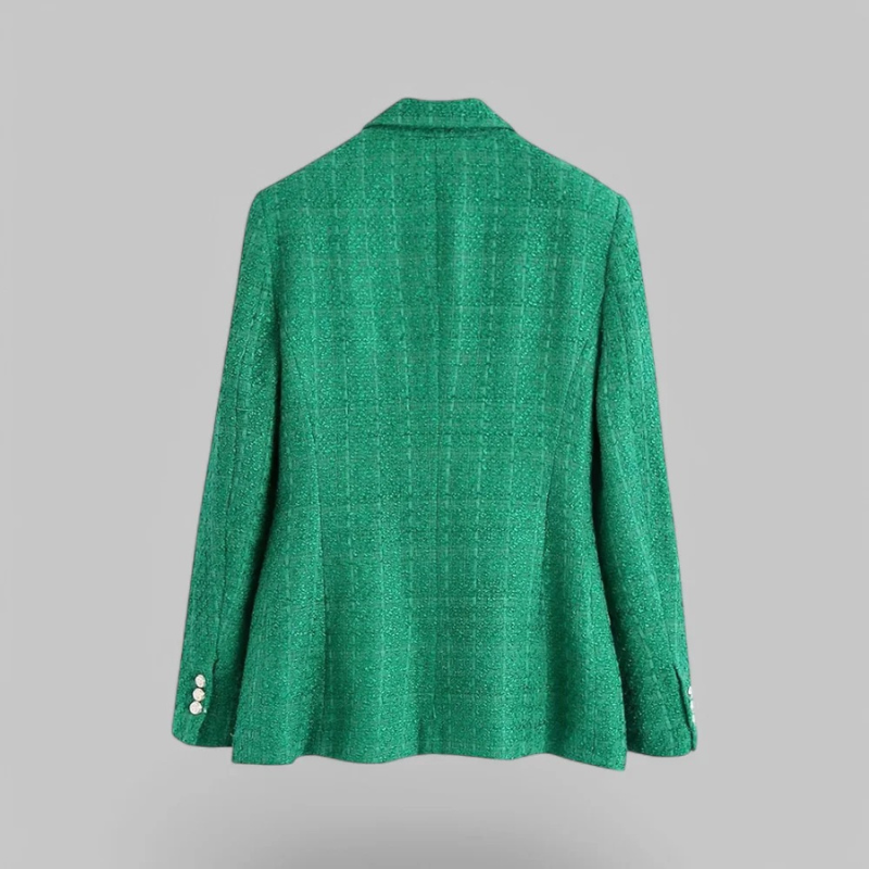 Damen anspruchsvoller doppelreihiger Blazer, eleganter und moderner Look