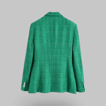 Damen anspruchsvoller doppelreihiger Blazer, eleganter und moderner Look