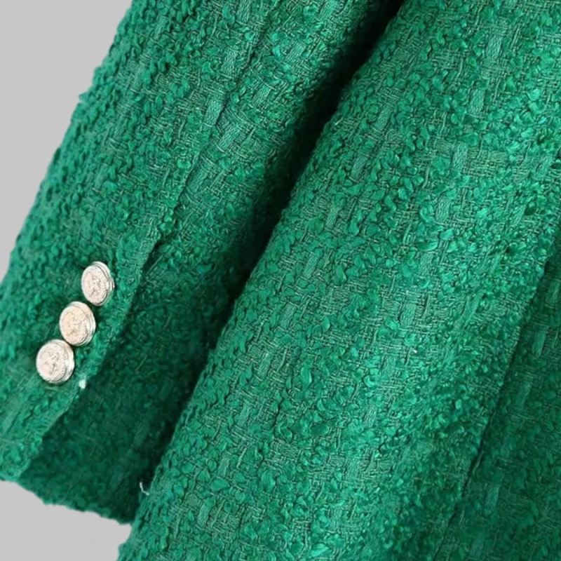 Damen anspruchsvoller doppelreihiger Blazer, eleganter und moderner Look