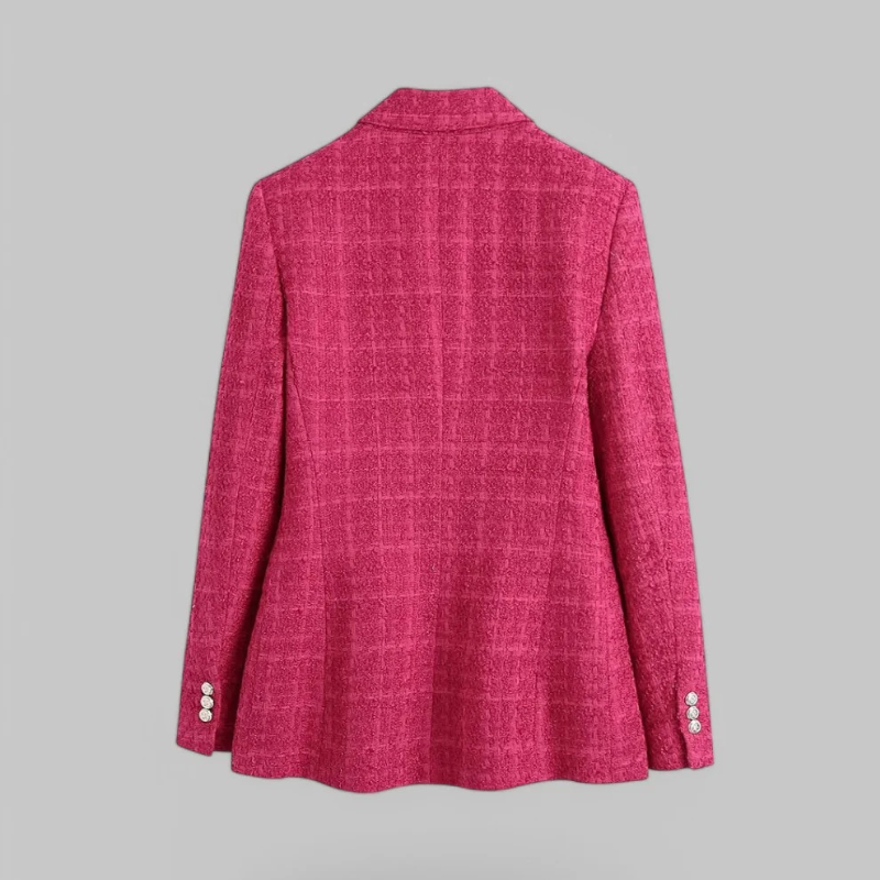 Damen anspruchsvoller doppelreihiger Blazer, eleganter und moderner Look