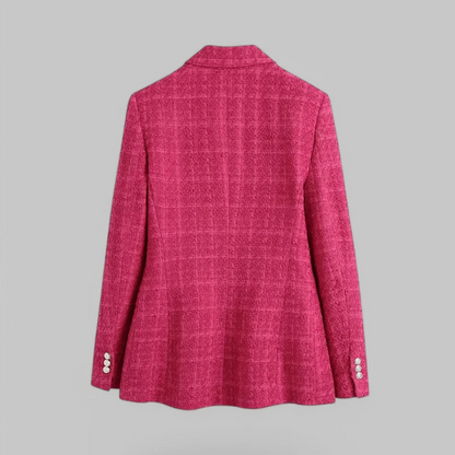 Damen anspruchsvoller doppelreihiger Blazer, eleganter und moderner Look