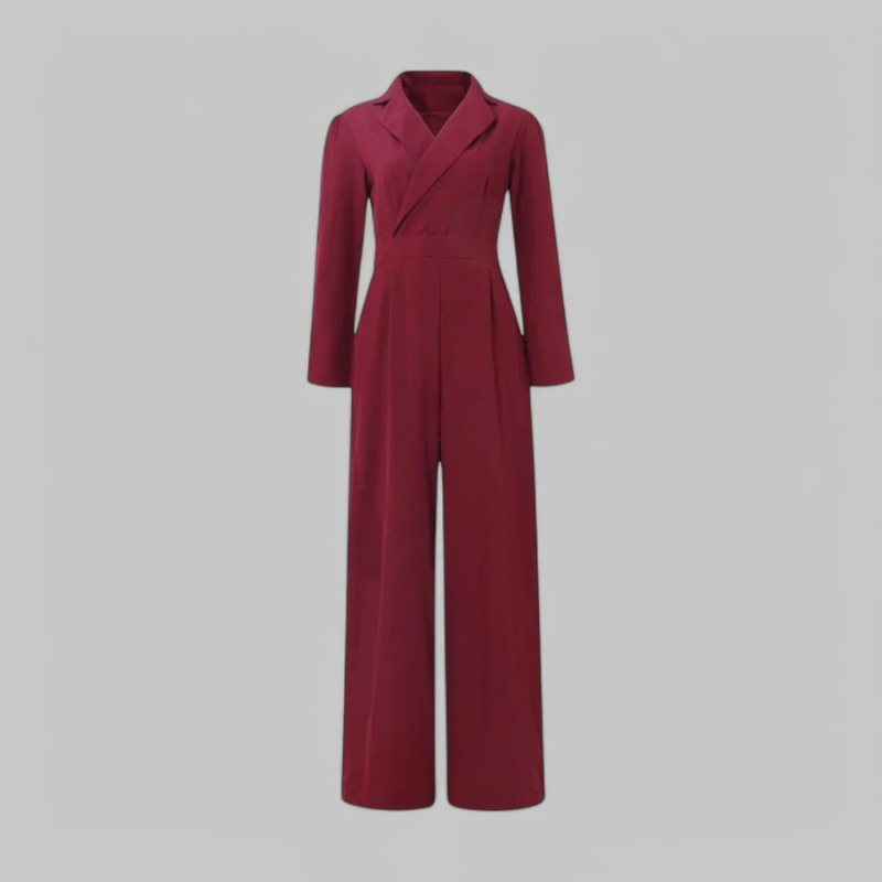 Damen Jumpsuit mit elegantem Schnitt und vielseitigem Design, geeignet für Büro und Alltag