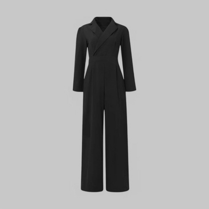 Damen Jumpsuit mit elegantem Schnitt und vielseitigem Design, geeignet für Büro und Alltag