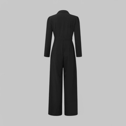 Damen Jumpsuit mit elegantem Schnitt und vielseitigem Design, geeignet für Büro und Alltag