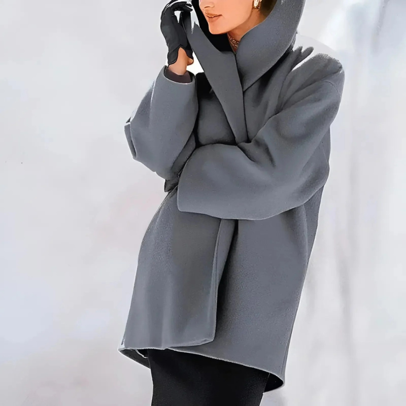 Damen eleganter Wintermantel in klassischem Design für kalte Tage