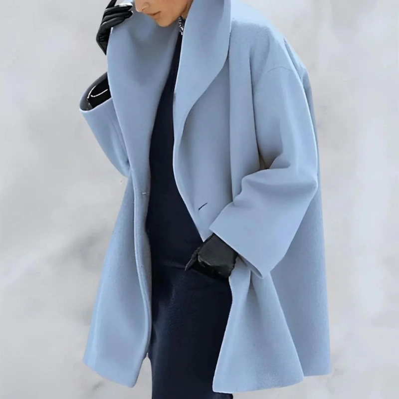 Damen eleganter Wintermantel in klassischem Design für kalte Tage